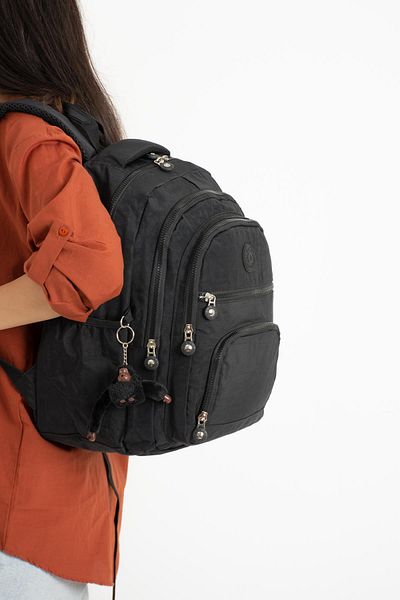 571 Collections Çanta Unisex Black Ultra Light Medium Size Backpack - Model: 571-3C