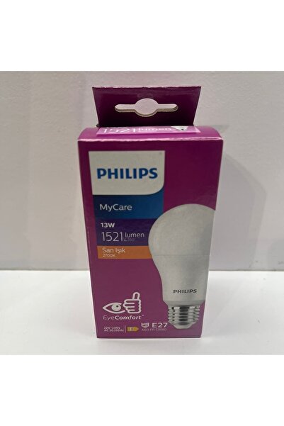 Philips Mycare 13 W 2700K Sarı Işık E27 LED Ampul