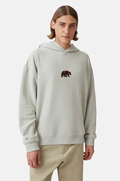 WWF Market Bozayı Supersoft Hoodie - Açık Gri