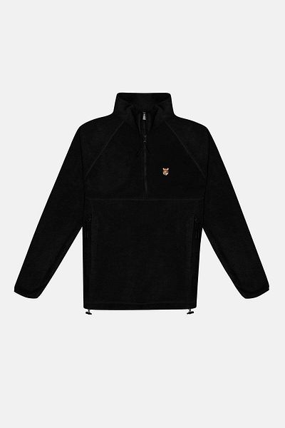 WWF Market Black Tiger Fleece - Half Zipper