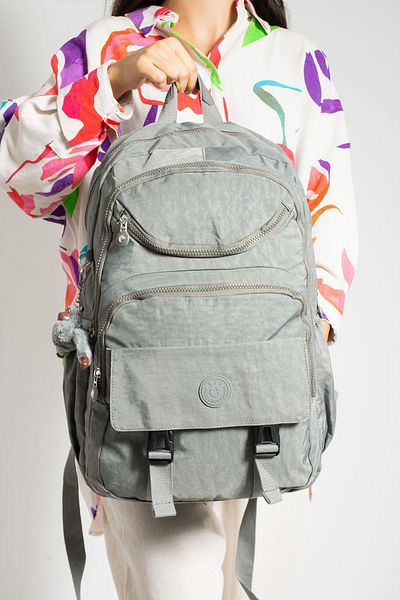571 Collections Çanta Unisex Gray Ultra Light Waterproof Backpack - Multi Pocket (Model: 571-1H)