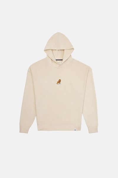 WWF Market Lion Super Soft Hoodie - Perchemen Beige