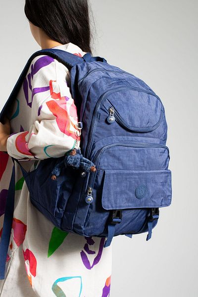 571 Collections Çanta Unisex Ultra Light Waterproof Backpack - Multi-Pocket, Navy (Model: 571-1H)