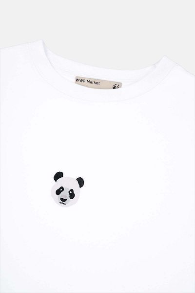 WWF Market Μπλουζάκι Panda Supreme White Crop
