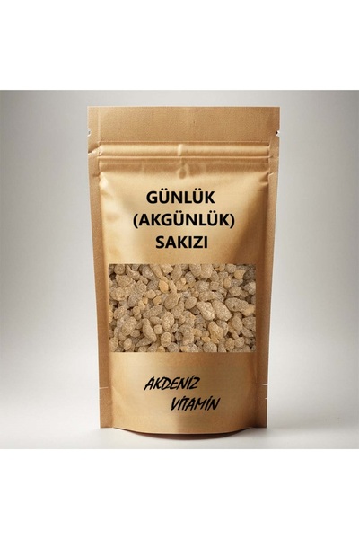 AKDENİZ VİTAMİN Akgünlük Sakızı Buhur Ak Günlük Reçine Günlük Bitkisi Boswellia Serrata 85 GR