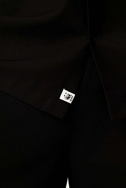WWF Market Seahorse Tencel ™   Kısakolllu Shirt - Black