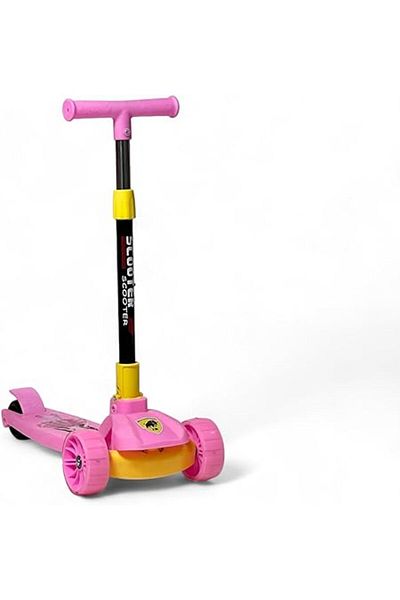 ALBADER 2-in-1 Kick Scooter, Upgraded Adjustable Height Handlebars, Lighted Wheels, Manual Scooter