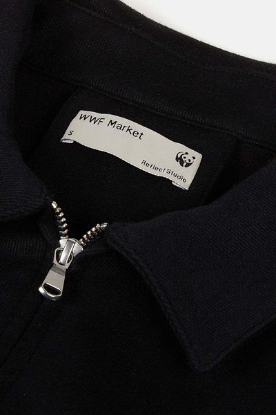 WWF Market Супер меко яке с цип - черно