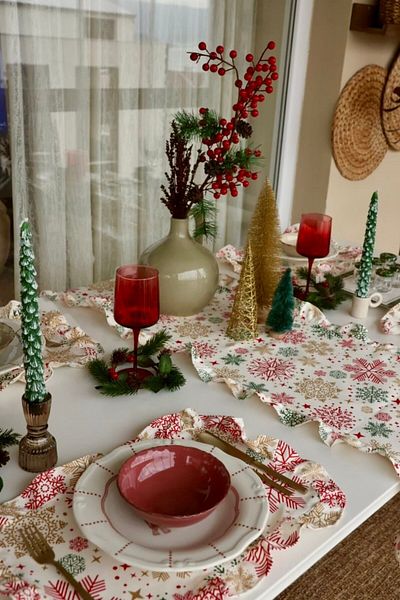 vintagetasarım Christmas Concept American Service 2 Pieces