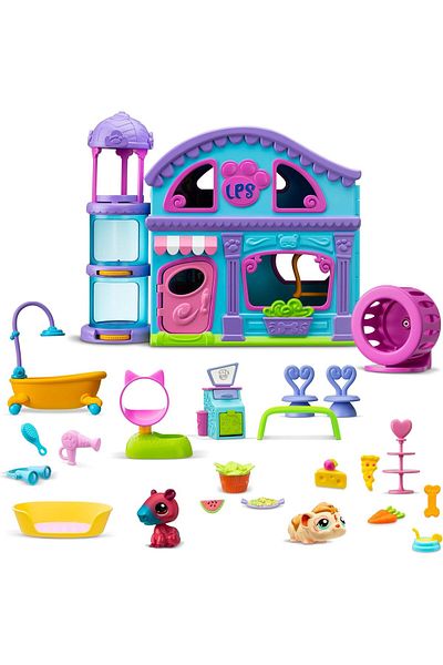Littlest Pet Shop Lps Minis Littlest Pet Shop Minis House Play Set - with 2 Figures and 20 Accessories