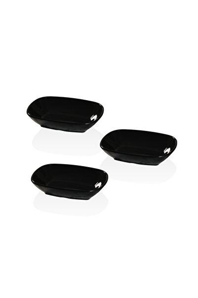 Lala Mutfak Gozde Garnish Plate 3 Pieces (17X12 cm)