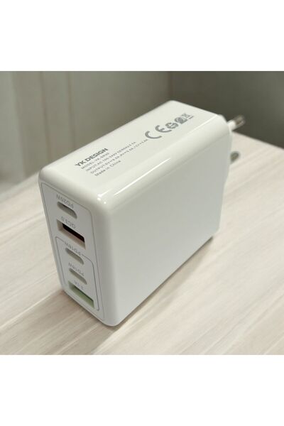 YK Design Xiaomi 5 Port 120 W Hızlı Şarj USB Tip C Şarj PD QC 3.0 USB C Şarj  Adaptörü iphone Huawei Samsung