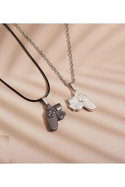 İYİ MODA 2 حزمة من قلادة الصداقة المغناطيسية لوحدة التحكم في الألعاب Gamepad