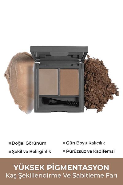 Alix Avien Styling, Defining Coffee Eyebrow Fixing Shadow-Perfect Fix Brow Palette 702 Brown