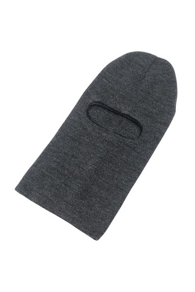 AXE SPORTSWEAR Gray Knitwear One-Eyed Balaclava - Winter Unisex Knitted Snow Mask
