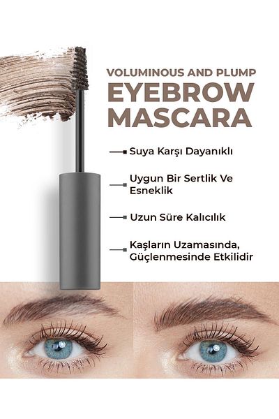 Alix Avien Brown Pigmented Eyebrow Fixing Mascara - Waterproof, Lasting Effect, Eyebrow Mascara 801