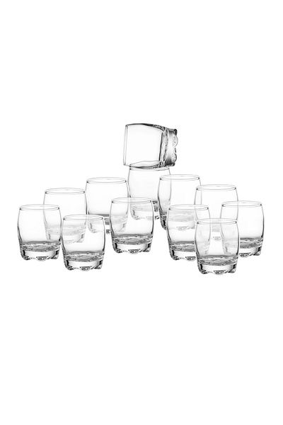 Dania 12 Pieces Mini Turkish Glass Transparent Welcome