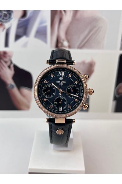 Hislon Rose Gold Women's Wrist Watch 5 Atm Waterproof