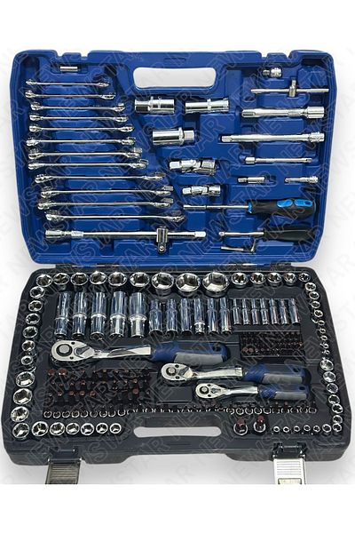 Newstar Full Professional Germany 72 Teeth Bent Ratchet 218 Piece Socket Set Auto Mechanic Full Set 1/2-3/8-1/4