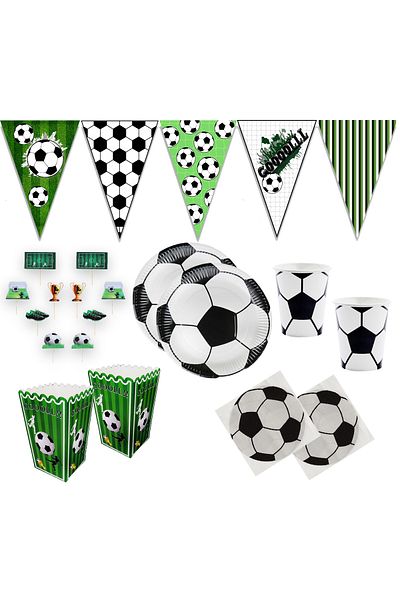Partimarka Σετ γενεθλίων Football Concept για 8 άτομα