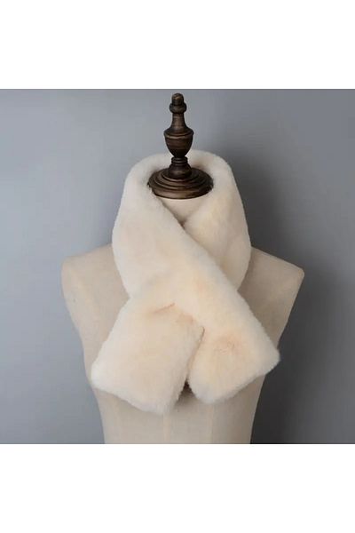 baladı home ev tekstil home collection Μαλακό All Cold - Φουλάρι με βελούδινο γιακά με γούνα