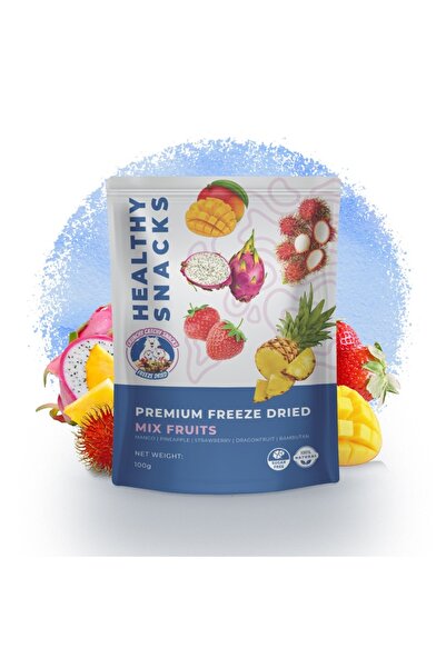 Crunchy Catchy Snacks Fruit Mix Premium Freeze-Dried Fruit 100g