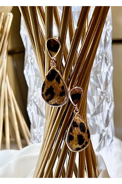 takıtarzım Dangle Leopard Vintage Women's Earrings