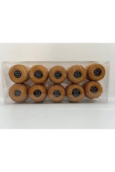 ALMİŞ Almiş Perle Etamine-Cross Stitch Σετ 10 κλωστών (10 Gr-No:8) Καφέ Αποχρώσεις