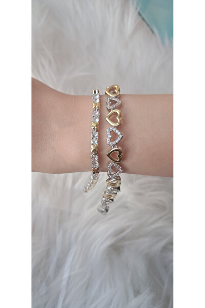 stainles steel Zircon Stone Vip Heart Bracelet
