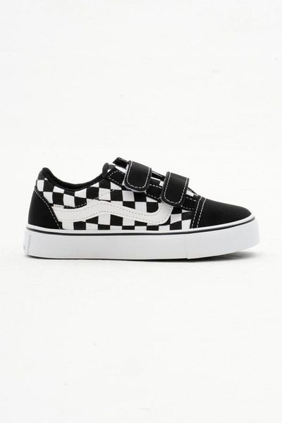 ELİTE STEP Pantofi unisex pentru copii cu velcro pătrat negru - pantofi sport ortopedici zilnici
