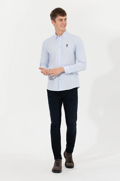 U.S. Polo Assn. Мъжка поло тениска Gox022k - US Polo Assn 1450315 Светло синя