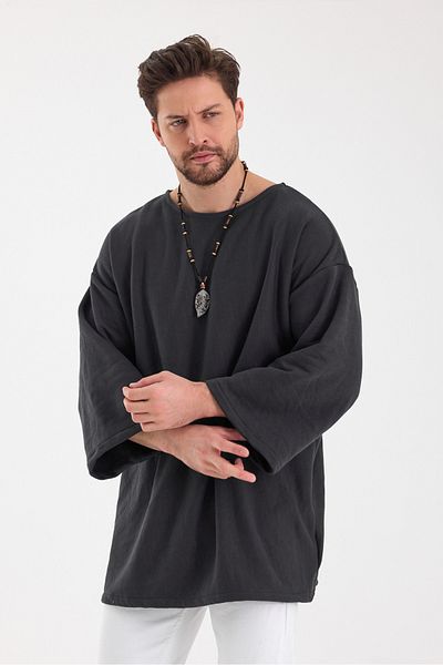 rammers Bohemian Sweat - Φαρδύ γιακά, Φτωχό μανίκι, Ύφασμα 2 νημάτων, Oversize