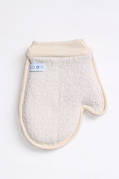 Agon Pumpkin Fiber Bath & Shower Gloves Body Washcloth