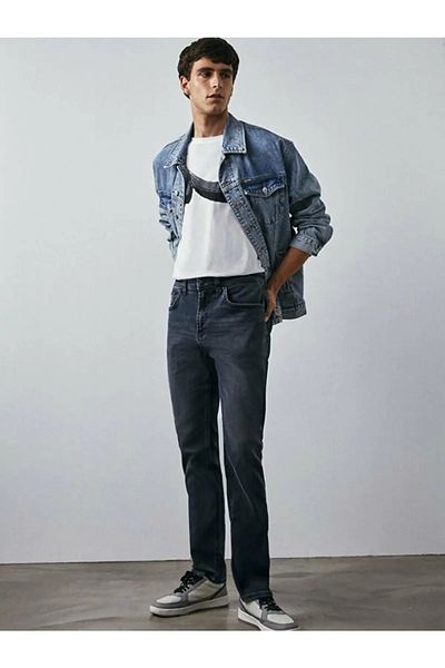 Ltb Pantaloni de jeans Hollywood Y Russon cu talie normală cu picioare drepte 10095156914452