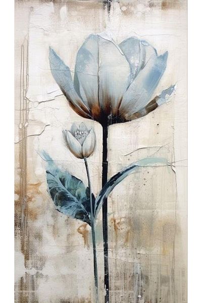 Marcel Kristal Tablo Flower 30X56Cm-Marcel Art Diamond Mosaic Painting