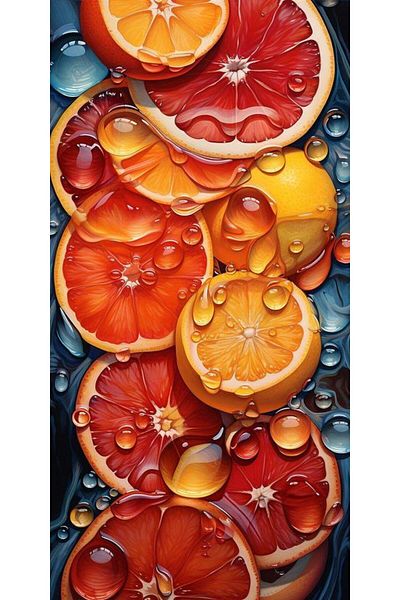 Marcel Kristal Tablo Orange 36X69Cm-Marcel Art Diamond Mosaic Painting