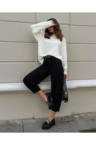 JANES New Season Women's Crepe Fabric Stylish and Comfortable Balloon Pants - Plus Size Option