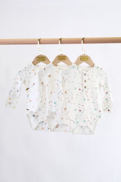 Bondberro Unisex 3-Piece Long Sleeve Bodysuit Set Newborn and Baby