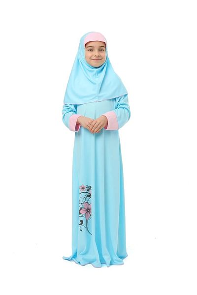 skycott Rochie de rugăciune pentru fete cu imprimeu floral colorat - 100