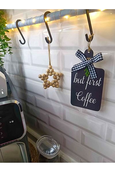 SSCglow Σκανδιναβικό Στιλ Στολίδι Coffee Corner - Ντουλάπι κουζίνας αλλά πρώτος καφές