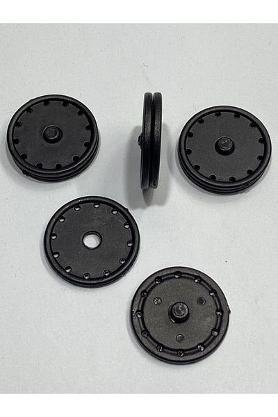 karantuhafiye Large Size Black Coat Snaps - 2.7 Cm, Set of 4, Hard Snaps