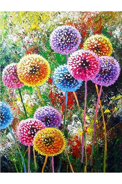 Marcel Kristal Tablo Dandelion 46X58Cm-Marcel Art Diamond Mosaic Painting