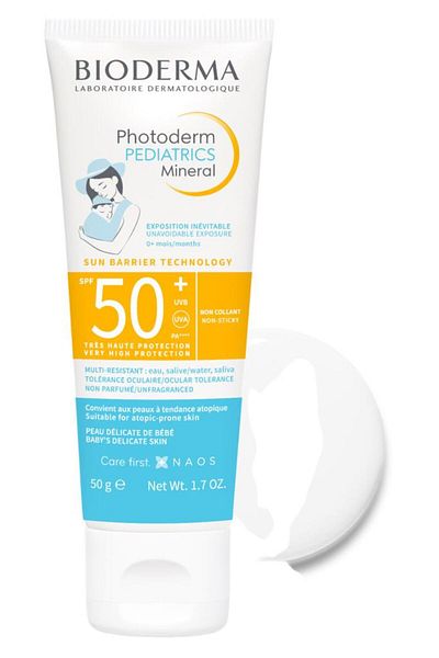 Bioderma Photoderm Pediatrics Mineral SPF50+ Newborn Baby, Child Very High Protection Sunscreen 50 gr