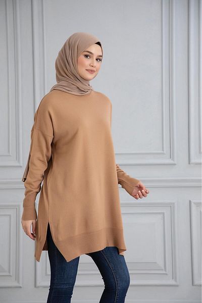 Gülce moda ΛΕΠΤΟ ΜΕΡΣΕΡΙΖΕ ΠΑΝΩ ΜΕΓΕΘΟΣ ΧΑΛΑΡΟ ΠΛΕΚΤΟ ΤΟΥΝΙΚ