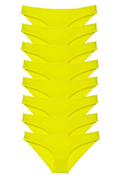 Alphaura Γυναικείο εσώρουχο 8 τεμαχίων Super Eco Σετ Lycra κίτρινο