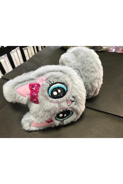 GA Mark Cute Fluffy Furry Plush Rabbit Earmuff Kids Own Production