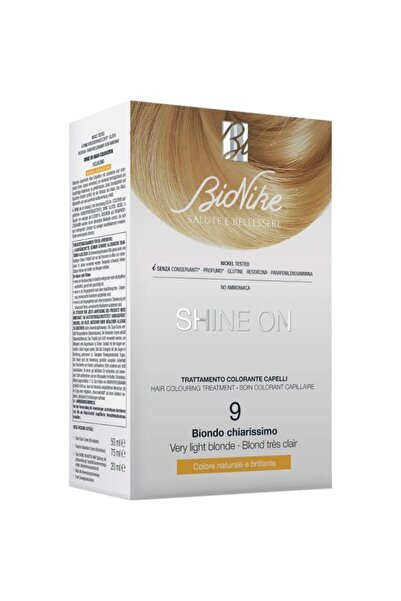 BioNike SHINE ON Hair Colouring Treatment No: 9 VERY LIGHT BLONDE