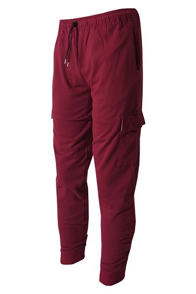 wingetstar Claret Red Cargo Pocket Sweatpants