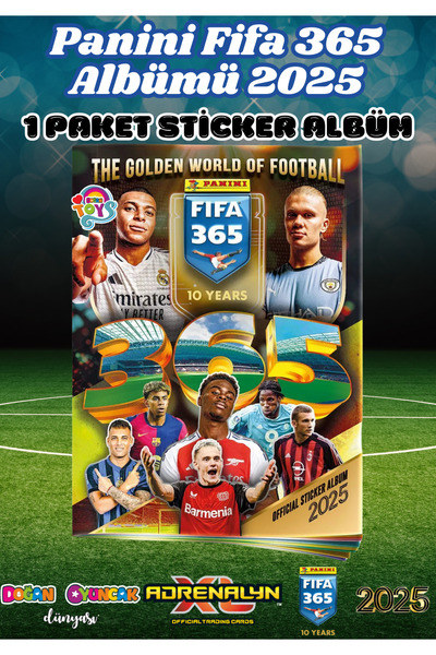 Doğan Oyuncak Dünyası Panini fifa 365 2025 album starter pack and stickers - footballer stickers - trading footballer o