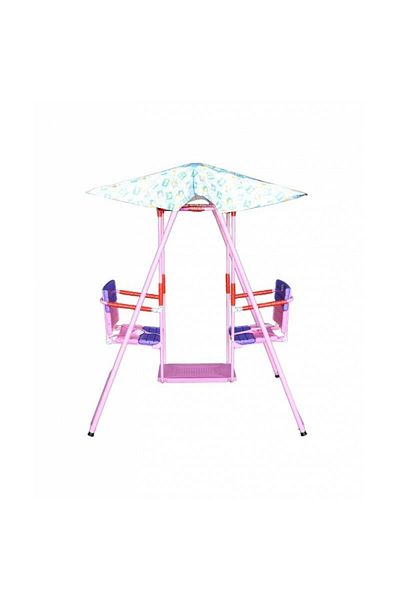 ALBADER Double Seater Baby Swing Set with Safety belt, Stand and Foot rest, Kids Swing